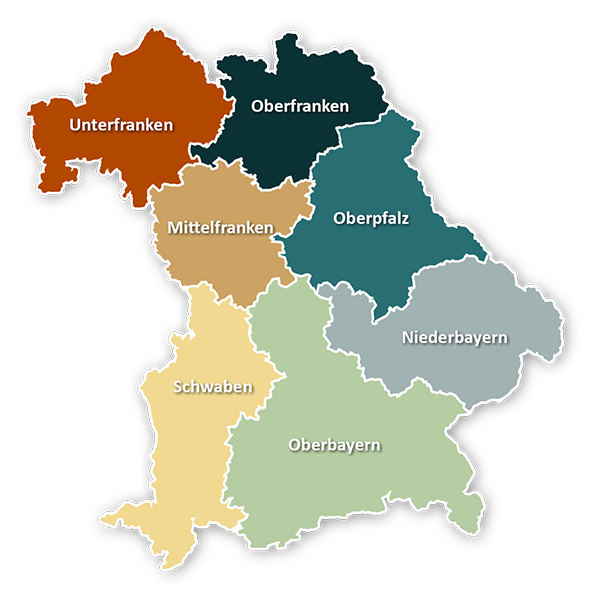 Bayerische Regierungsbezirke